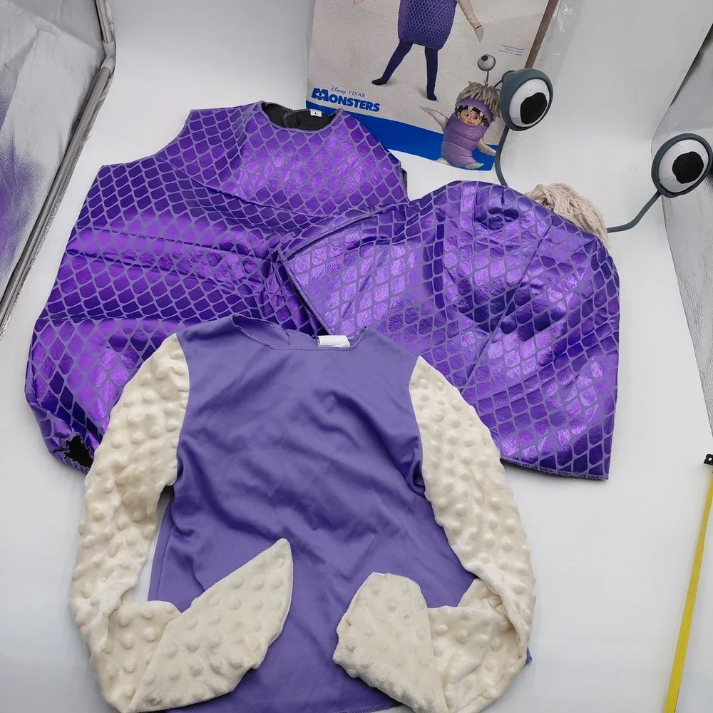 Disney Monsters Inc Boo Deluxe Costume Kids 4-6X Purple Pixar Halloween Family